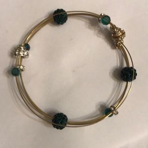 Beautiful multi wired gold bracelet